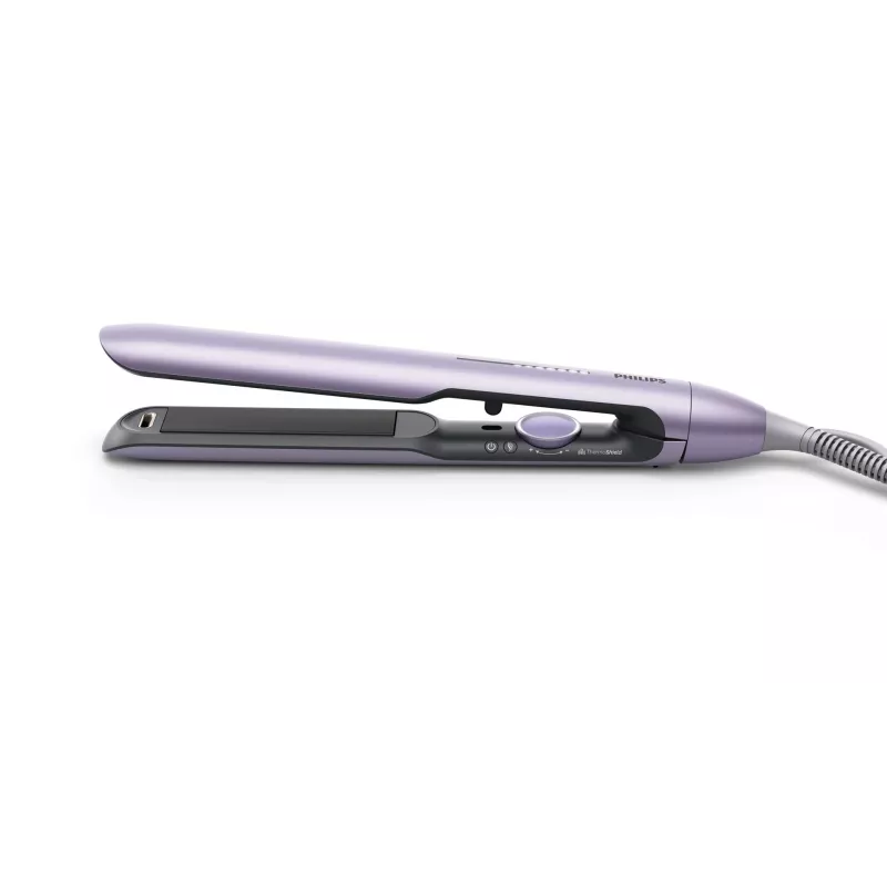 Tiesinimo lygintuvas Philips BHS742/00 (7000 serija) — keraminės plokštės, 12 šilumos lygių, 120–240 V, 2 m laidas, violetinė