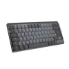„Logitech MX Mechanical Mini“ belaidė klaviatūra be skaičių bloko, Bluetooth