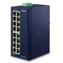PLANET ISW-1600T tinklo jungiklis Nevaldomas Fast Ethernet (10/100) Mėlyna