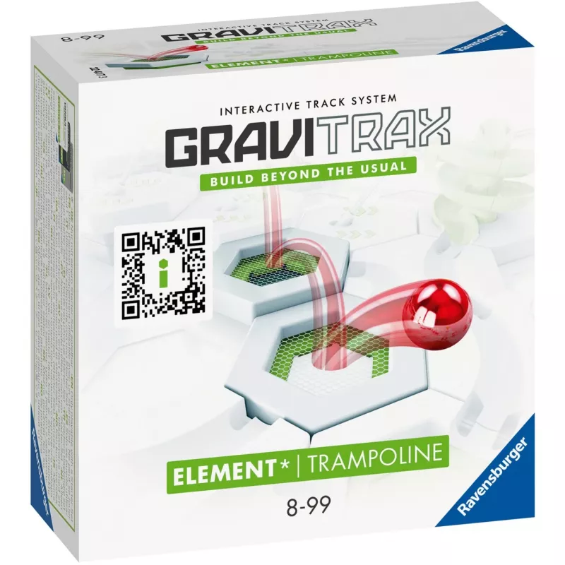 „Ravensburger GraviTrax“ elementas „Trampoline“, priedas veiklos įgūdžių lavinimo žaislams (22417)