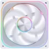 140mm Jonsbo ZA-140W PWM ARGB korpuso ventiliatorius, baltas, Infinity Mirror