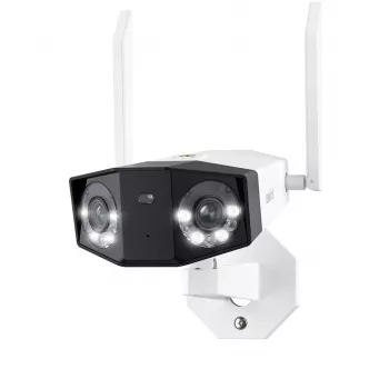 Reolink Duo Series W730 - 4K lauko Wi-Fi kamera, dvigubas objektyvas, 180° panoraminis vaizdas, asmens/transporto priemonės/gyvūno aptikimas