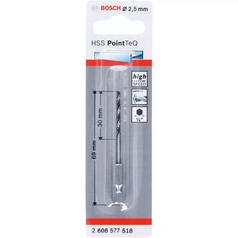 Spiral Drill Bit Bosch PointTeQ 2608577518 – 1 piece
