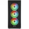 PC korpusas Sharkoon TG6M RGB Tower juoda