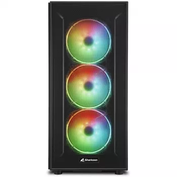 PC korpusas Sharkoon TG6M RGB Tower juoda