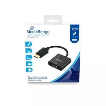 Vaizdo kabelio adapteris MediaRange MRCS175 0.15m HDMI Type A DisplayPort juodas
