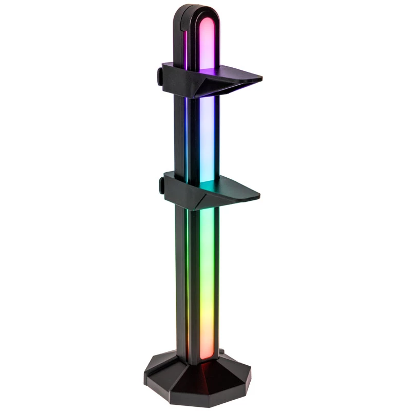 GPU atraminis laikiklis Lamptron GPU Halter ARGB — juodas