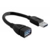 USB kabelis DeLOCK 82776 0,15 m juodas