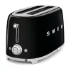 Smeg - TSF02 Skrudintuvas 4 riekėms - Juodas/lakuotas/PxAxG 41x20,8x21,5 cm/6 skrudinimo lygiai/1500 W