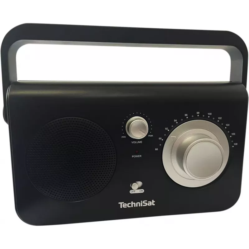 Portable radio TECHNISAT CLASSIC 100 — Analog FM, 1 W RMS, 3.5 mm, White
