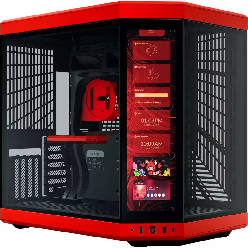 HYTE Y70 Touch Infinite Midi Tower juoda, vyšninė spalva