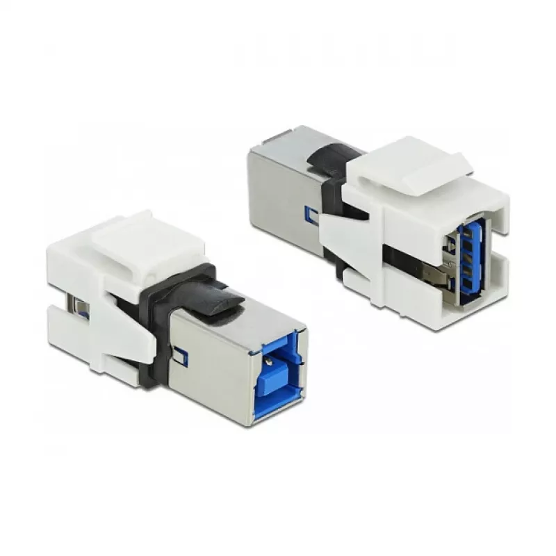 „Keystone“ modulis DeLOCK 86394 Plokščias Baltas USB A
