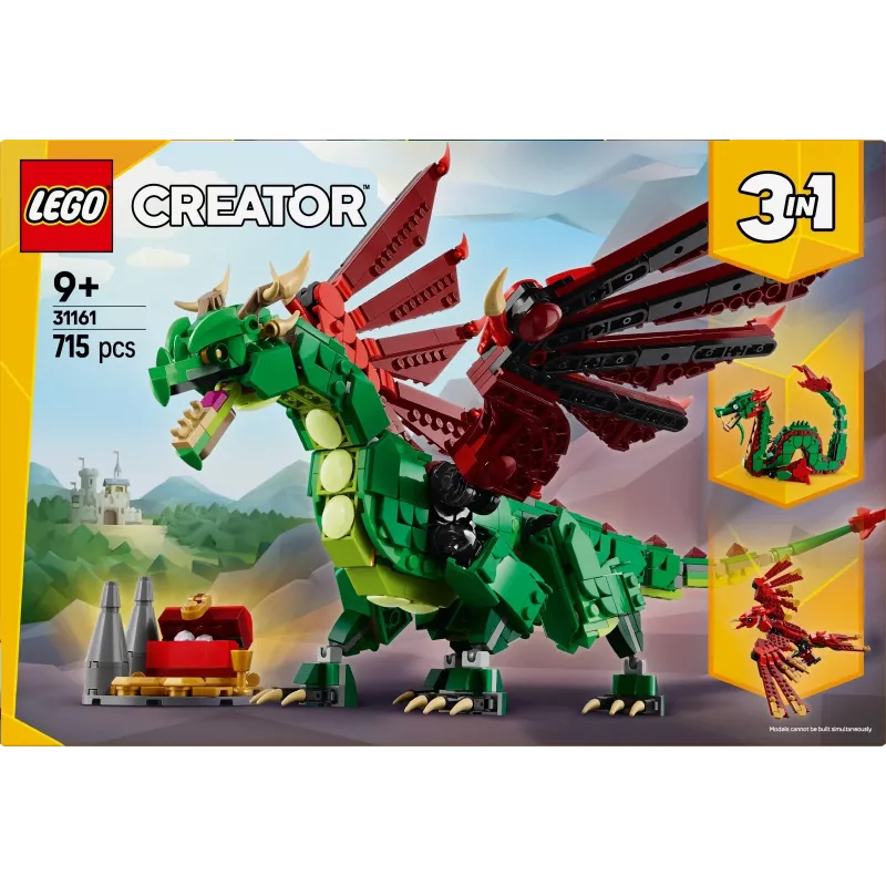 LEGO CREATOR 3 IN 1 31161 Vidurinių amžių drakonas