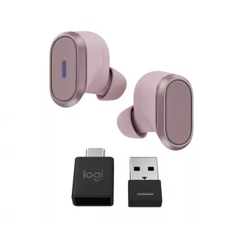 Logitech Zone True Wireless, į ausis įdedamos ausinės, ANC, Rosé, rožinės, įdedamos į ausis, Bluetooth, 985-001090