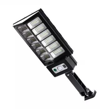 Saulės lempa Superfire FF7-B 28 W su 2400 mAh baterija — lauko LED apšvietimas