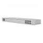 Valdomas L2 tinklo jungiklis UBIQUITI USW-Aggregation — 8 SFP+ lizdai, 10G palaikymas, be ventiliatoriaus, 1U stelažui, sidabrinis