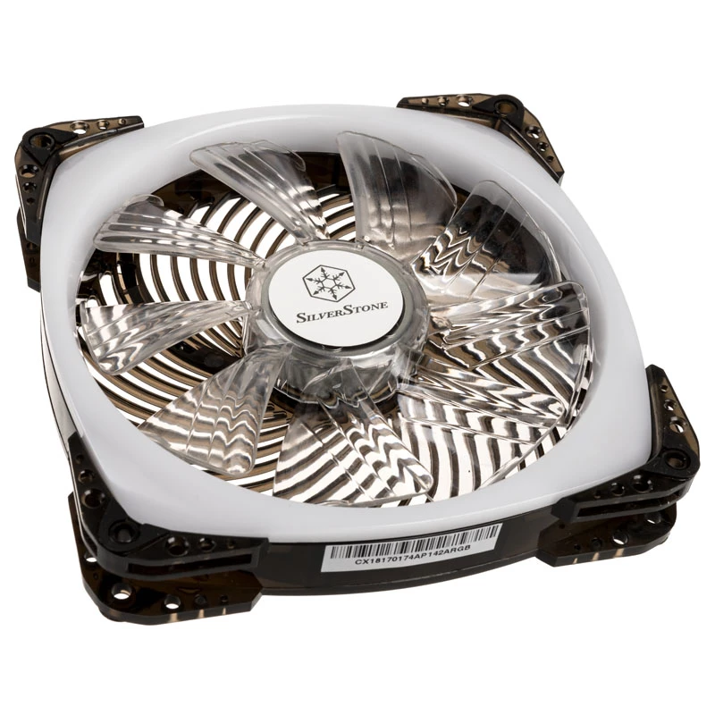 SilverStone SST-AP124-ARGB 120 mm ARGB dėklo ventiliatorius – juodas