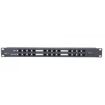 Extralink PoE injektorius 12 prievadų 12x 100Mb/s RJ45, montuojamas į stelažą