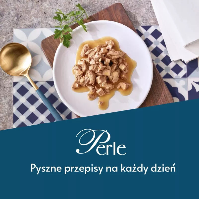 Šlapias kačių maistas Gourmet Perle Adult 4 x 85 g - Triušis, Drėgnas, Baltymų 12,5%, Riebalų 2,5%