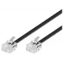 Telefono laidas Microconnect MPK182 RJ-11 RJ-11 2m Juodas