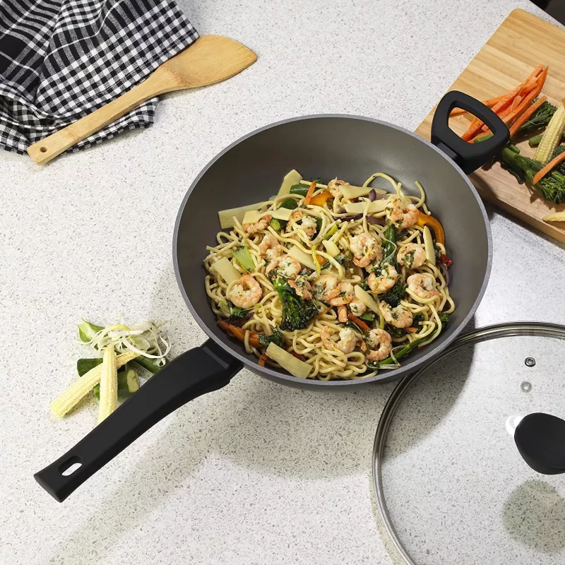 Wok Russell Hobbs RH01709EU 28 cm perlamutrinis, nelimpantis kepimo indas