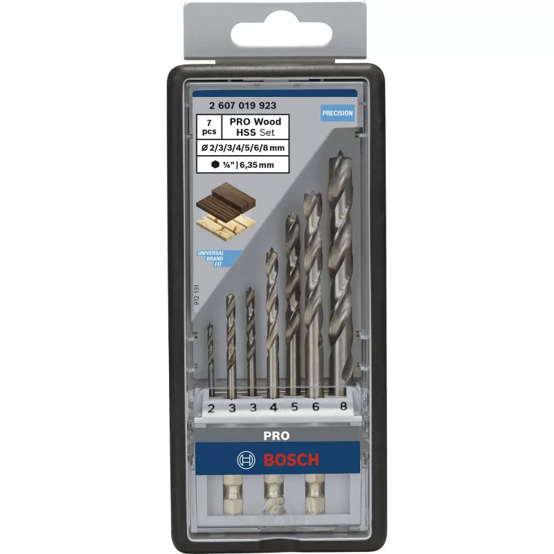 Smailiagalių grąžtų rinkinys Bosch 2607019923