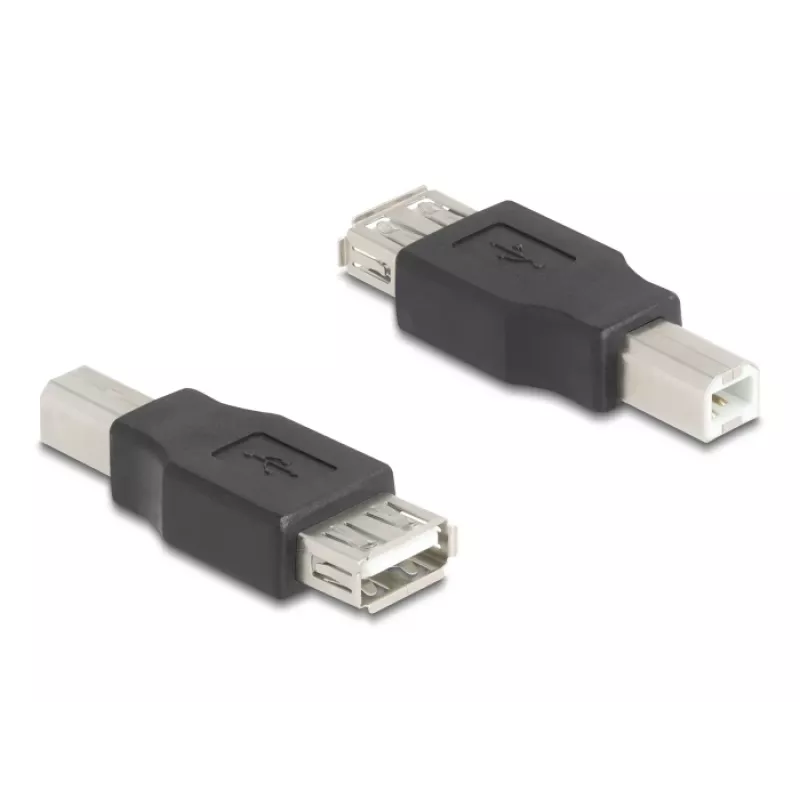 Jungčių adapteris DeLOCK 67199 USB Type-B į Type-A, juodas