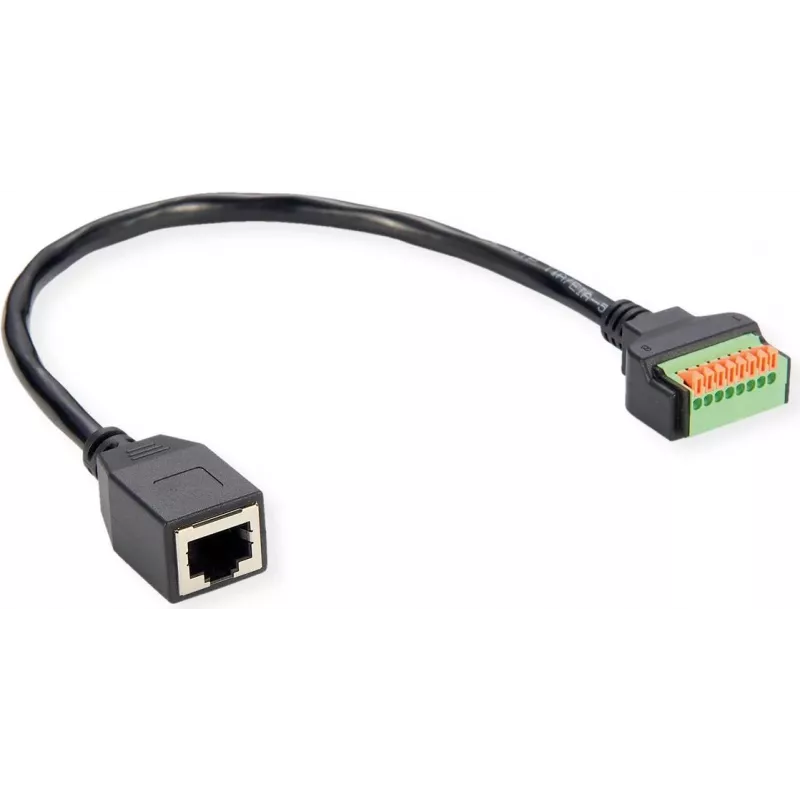 ROLINE kabelio adapteris RJ45 BU - prispaudžiamas gnybtų blokas - adapteris - tinklo (12.02.1172)