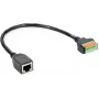 ROLINE kabelio adapteris RJ45 BU - prispaudžiamas gnybtų blokas - adapteris - tinklo (12.02.1172)