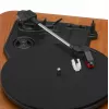 Analoginis diržinio paleidimo patefonas Adler AD 1914 su USB prievadu, keraminiu plokštelių padėklu, nuolatinės srovės varikliu, 33 1/3 aps./min., Bluetooth 5.4, RCA išėjimais, įmontuotais garsiakalbiais