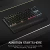 Corsair K70 CORE TKL klaviatūra žaidimams USB + RF belaidė + Bluetooth QWERTZ vokiška juoda