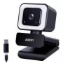 Aukey PC-LM6 Stream serija su žiedine lempute, Full HD internetinė kamera su 1/3-CMOS jutikliu, juoda