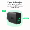 Įkroviklis Green Cell PowerSource Duo30 – 1× USB-A, 1× USB-C, 3A