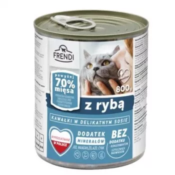 Šlapias kačių ėdalas Frendi Pieces in Sauce su žuvimi 800 g