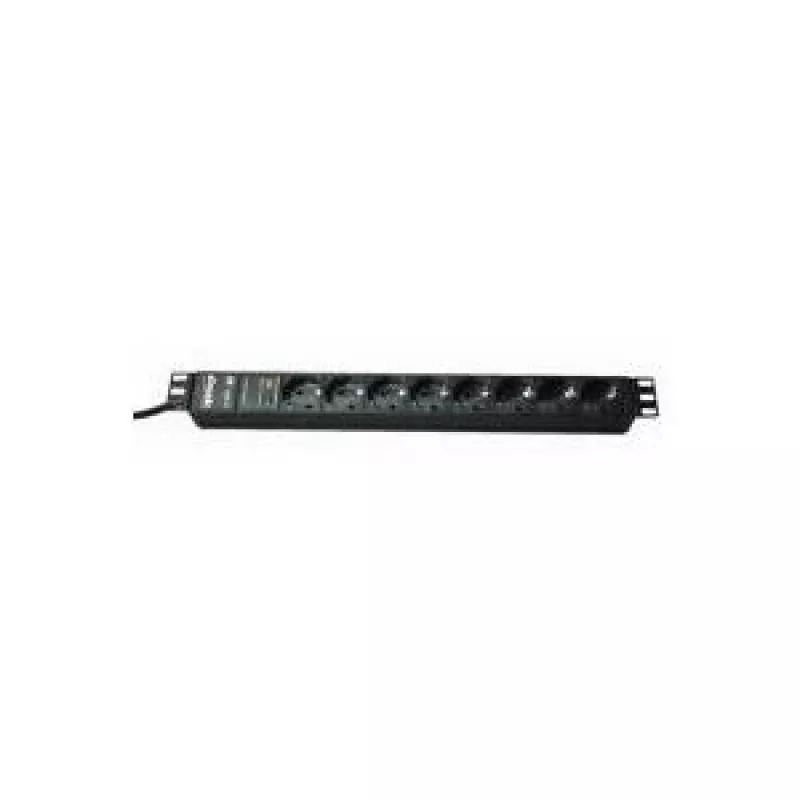 Maitinimo ilgintuvas Bachmann 19 inch 2m 8x Schuko H05VV-F 3G 1,50mm²