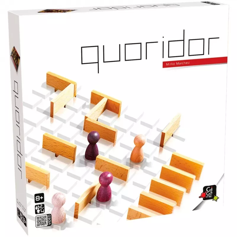Stalo žaidimas G3 Quoridor (332470) — strateginis labirinto žaidimas 2–4 žaidėjams