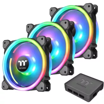 Thermaltake Ring Trio 14 ARGB 140 mm korpuso ventiliatoriai – 3 vnt. rinkinys