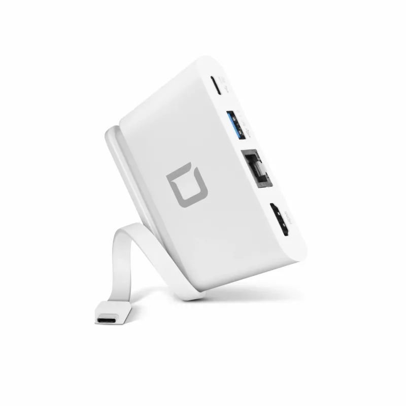 DICOTA USB-C nešiojamas dokas 4-in-1 su HDMI - dokavimo stotelė - USB-C - HDMI (D31730)