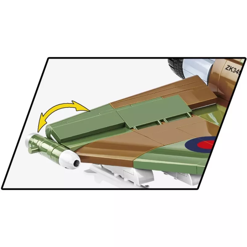 Statybiniai blokeliai Cobi Eurofighter Typhoon FGR4 „GiNA“ — 577 vnt., amžius 8+, šviesiai pilka/žalia/ruda