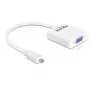Vaizdo kabelio adapteris DeLOCK 65347 VGA D-Sub į HDMI Type D Micro baltas