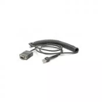 Zebra CBA-RF2-C09ZAR serijinis laidas juodas 2,8 m RS232 DB9