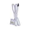 LIAN LI UNI FAN TL LCD 120mm ARGB korpuso ventiliatoriai - balti, 3 vnt. rinkinys
