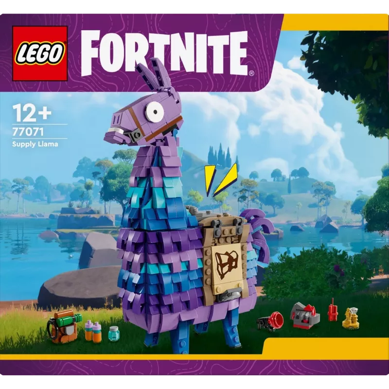 Laikymo žaislas LEGO 77071 Fortnite Llama konstrukcinis žaislas – LEGO prekės ženklo laikymo ir demonstravimo įrenginys