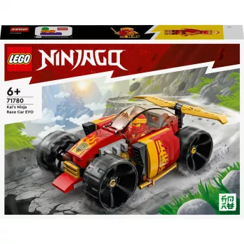LEGO 71780 NINJAGO Kai’s Ninja Race Car EVO 2in1 lenktynių automobilis žaislas į visureigį modelio konstravimo rinkinys vaikams berniukams ir mergaitėms nuo 6 metų gimtadieniui