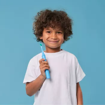 „happybrush EcoVibe Kids Paw Patrol“ keičiamosios šepetėlių galvutės, mėlynos, 3 vnt.