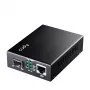 Tinklo medijos keitiklis Cudy MC220 — Gigabitinis (1000 Mbps) vienmodis SFP 1310 nm, 1x RJ-45, 1x SFP, juodas