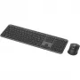 Logitech Signature plonas Combo MK950 - klaviatūros ir pelės rinkinys - 100% - pilno dydžio - belaidis - Bluetooth 5.1 LE - AZERTY - prancūziška - grafito spalvos (920-012485)