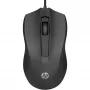 HP Wired pelė 105, abiem rankoms tinkama, optinė, USB Type-A, 1600 DPI, juoda