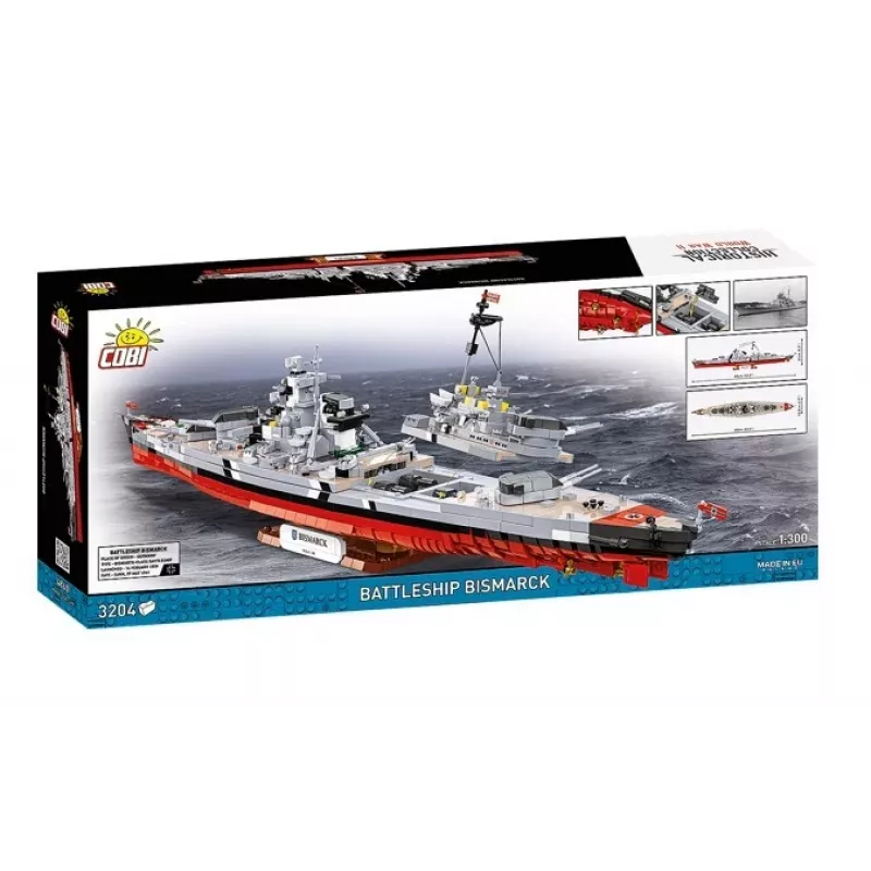 Konstruktorius Cobi Battleship Bismarck modelis su 3204 dalių - Cobi CO BI-4860