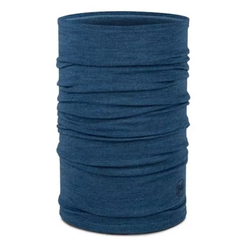 Buff Merino vidutinio storio daugiafunkcis kaklo movos šalikas Mėlyna